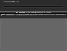 Tablet Screenshot of coinwebsites.com